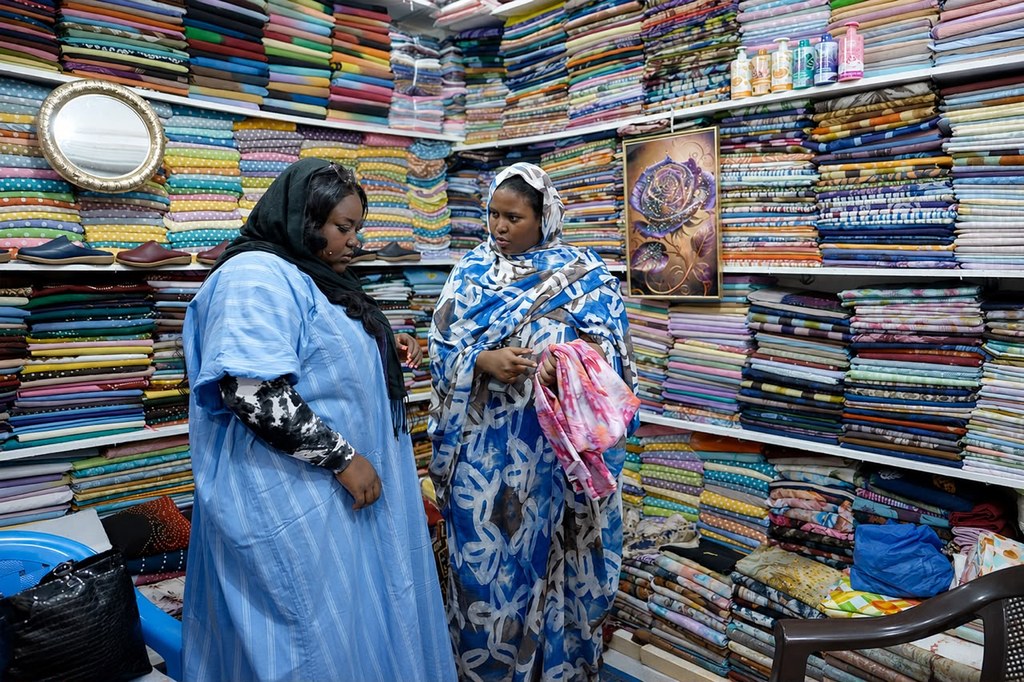 Tissus et rencontres en Mauritanie